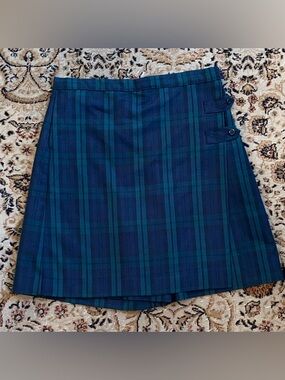 Royal Park Uniform plaid Pleated Skirts 18H USA VTG preppy Schoolgirl